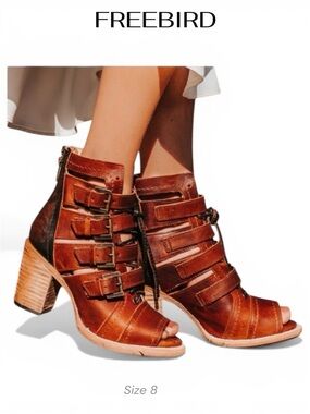 RARE! DISCONTINUED! Freebird Braeden Cognac Shoes